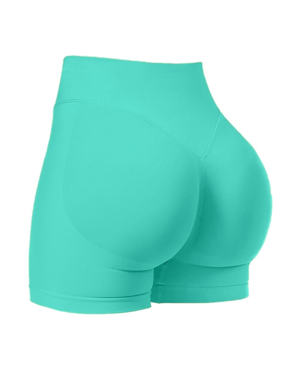 Yvyvlolo High Waisted Hip Lifting Tummy Control Training Yoga Shorts