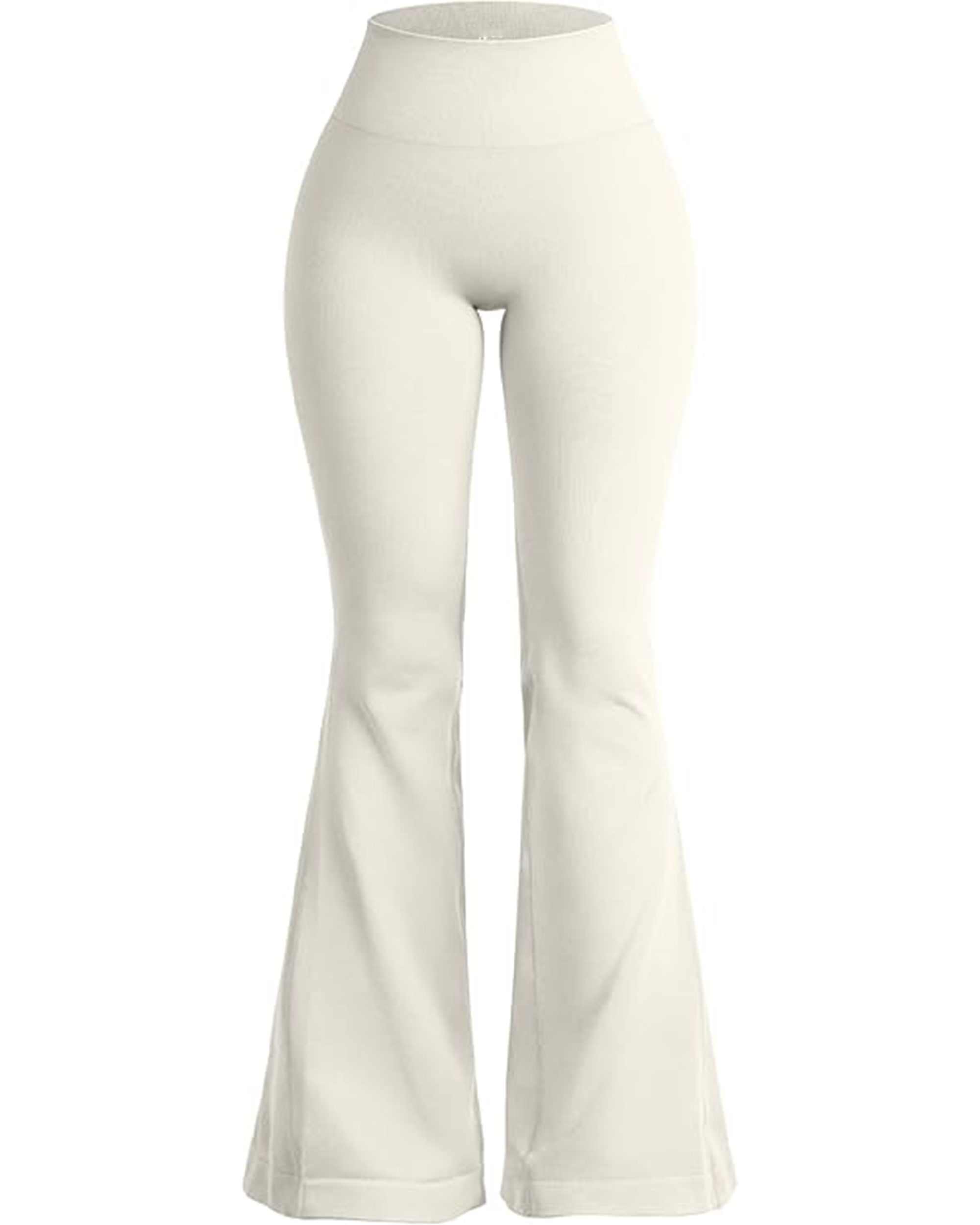 Yvyvlolo Women's Flared High Waisted Stretchy Wide Leg Leggings