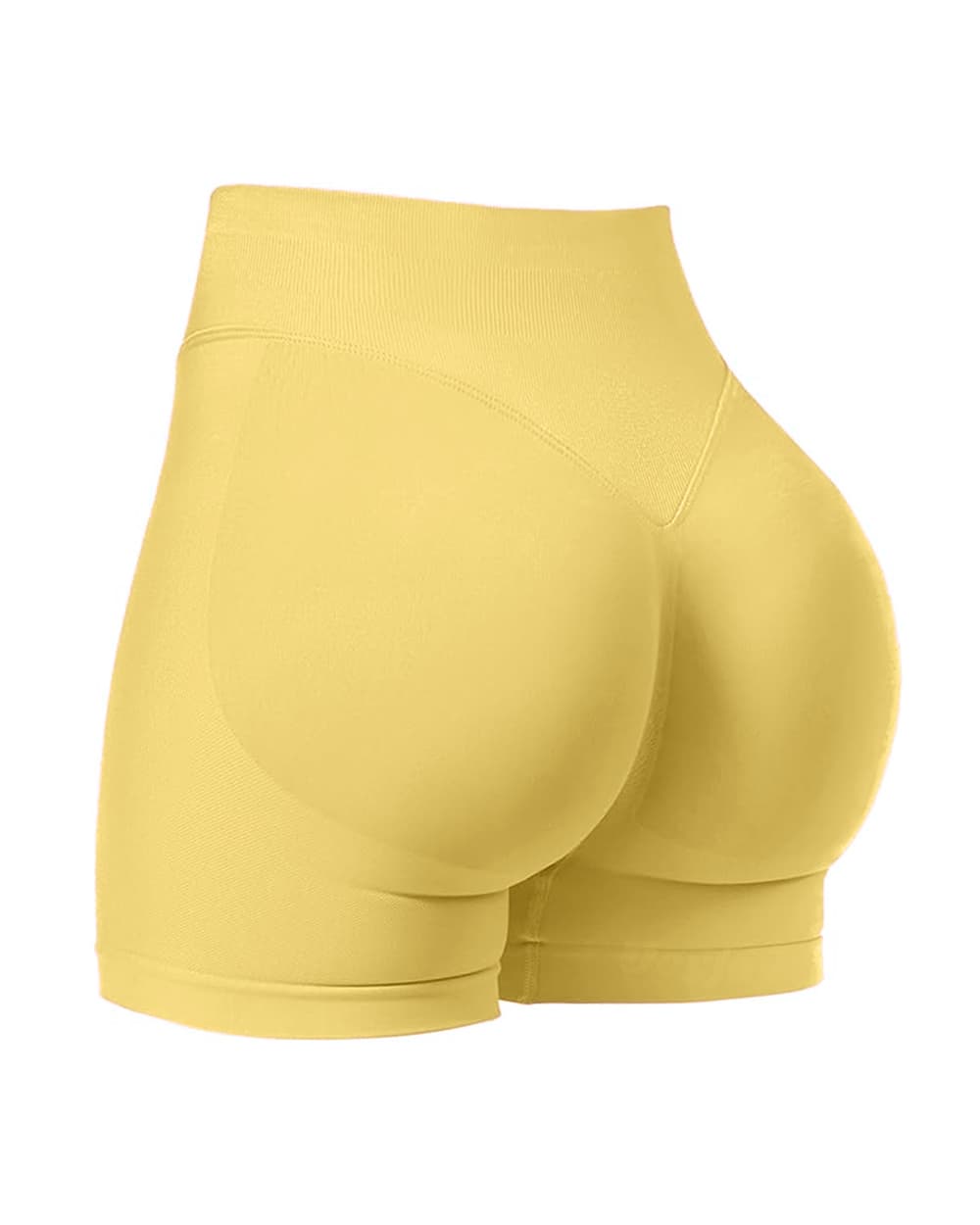 Yvyvlolo High Waisted Hip Lifting Tummy Control Training Yoga Shorts