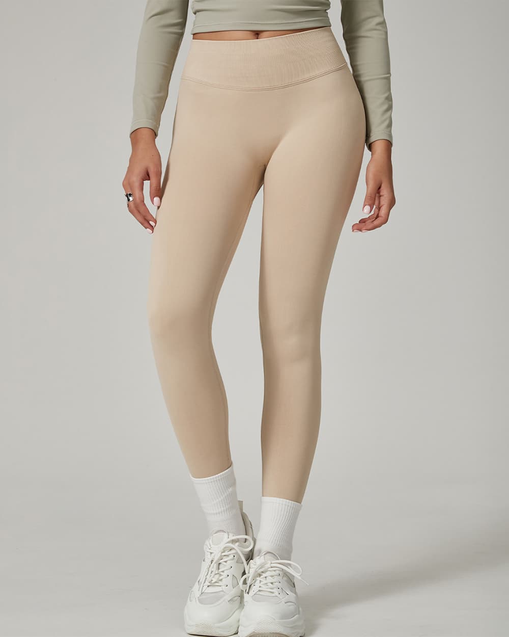 Yvyvlolo High Waisted Hip Lifting Tummy Control Training Yoga Leggings